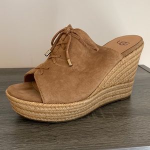 UGG Giorgia Espadrille Wedge Mule in Brown